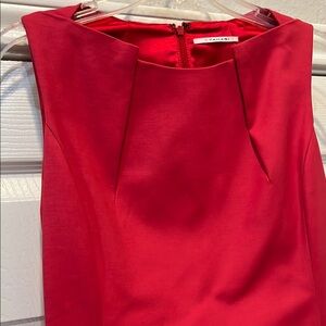Tahari Red Sleeveless Dress